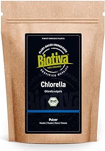 Chlorella en poudre bio 500g - Chlorella Vulgaris - Algues - Conditionné et contrôlé en Allemagne (DE-ÖKO-005)