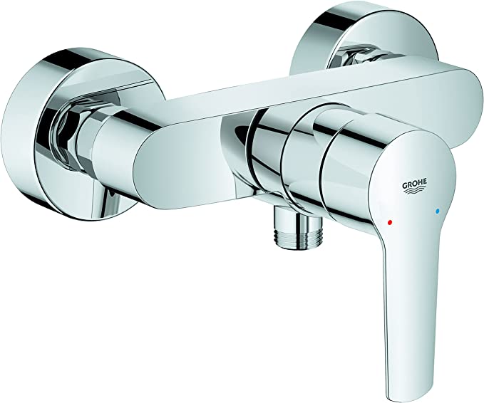 GROHE Start 24208002 Single-Lever Shower Mixer Tap with Temperature Limiter Wall Mounted Durable Surface Chrome