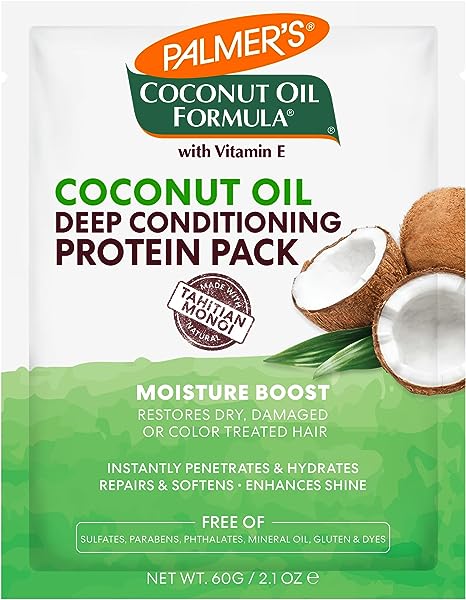 Palmer's Coconut Oil Formula Coconut Oil Deep Conditioning Protein Pack, 2.1 Oz