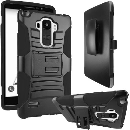 LG G Stylo Case ATUSHeavy Duty kickstand Holster Case with Swivel Belt Clip For LG G Stylo  Screen Protector and Stylus Pen BLACKBLACK