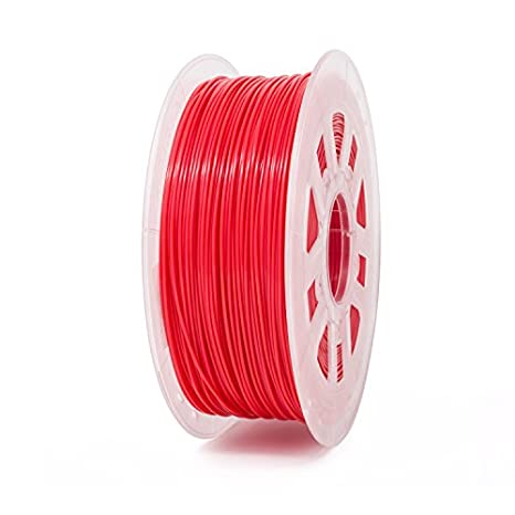 Gizmo Dorks 3mm (2.85mm) PLA Filament 1kg / 2.2lb for 3D Printers, Fluorescent Red