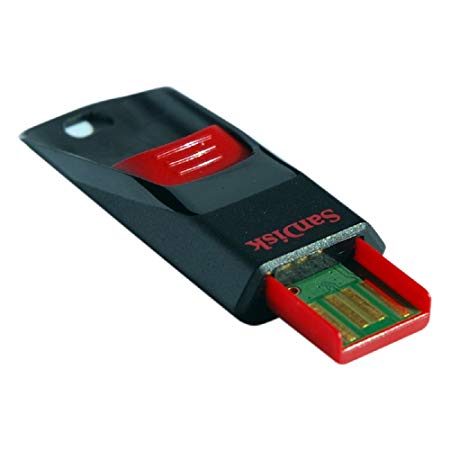 SanDisk Cruzer Edge CZ51 8GB USB 2.0 Flash Drive, Black- SDCZ51-008G-B35