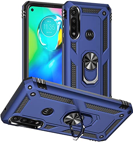 Moto G Power Case, Motorola G Power Case, Yiakeng Military Grade Protective Cases with Ring for Moto G Power 2020