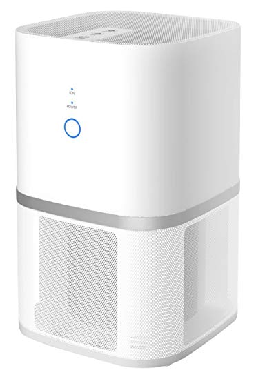 、Air Purifier with Triple True HEPA Filter Air Cleaner Filtration for Allergies, Pets, Smokers, Captures Odors, Dust, Mold, Dust, Germs, Air Cleaning System with Ionizer