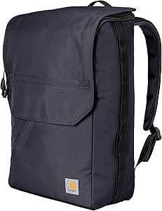 Carhartt 21L Top-Load Backpack, Water Resistant Coated Canvas Base with Laptop Sleave, Bluestone, One Size