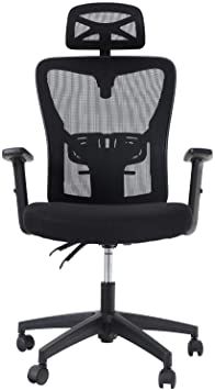 Sophia & William Ergonomic Mesh Home Office Desk Chair High Back, Modern 360° Swivel Executive Computer Chair with Height Adjustable Armrests, Lumbar Support and Headrest, Load Capacity: 300 lbs