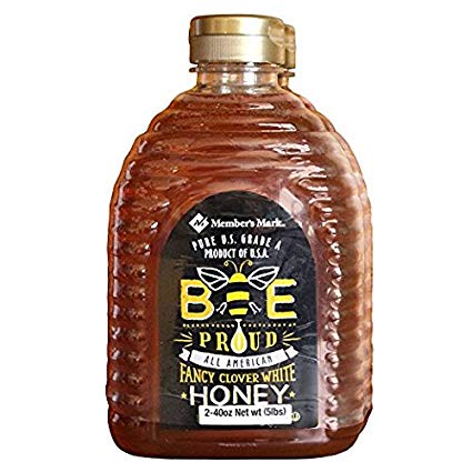 Bee Proud All-American Fancy Clover White Honey 2.5 lbs (40 oz) OU Certified Kosher