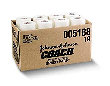 Johnson & Johnson Consumer Coach Porous Athletic Tape, 32 Count