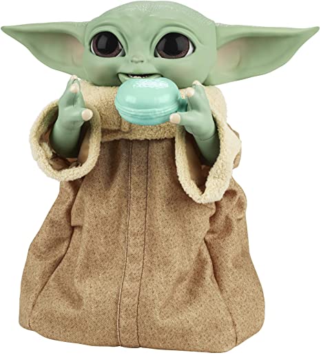 Star Wars Galactic Snackin’ Grogu 9.25-Inch-Tall Animatronic Toy with Over 40 Sound and Motion Combinations and Interactive Accessories