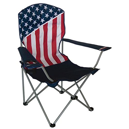 HGT International American Flag Folding Camping Chair