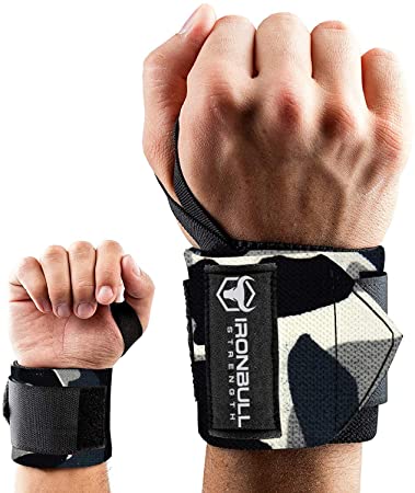 Wrist Wraps (18" Premium Quality) for Powerlifting, Bodybuilding, Weight Lifting - Wrist Support Braces for Weight Strength Training