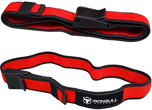 BFR Training Bands (Pair) - Occlusion Training Straps – Blood Flow Restriction Workout Wraps – Restriction Cuffs for Increased Growth Factors (Slim (1.0" Wide x 25" Long))