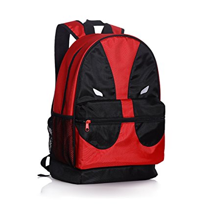 Rulercosplay Deadpool or Tokyo Ghoul Cartoon Design School Travel Backpack