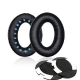 ITIS Replacement Earpad Ear Pad Cushions compatible for Bose Quietcomfort 2 QC2 Quietcomfort 15 QC15 Quietcomfort 25 QC25 Ae2 Ae2i  Ae2w Headphone with IT IS Headphone Cable Cord Clip