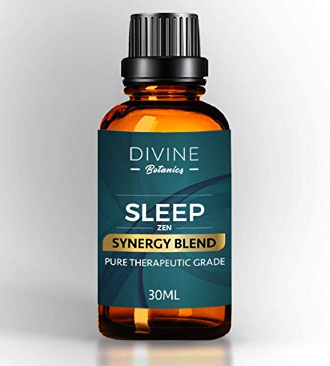 Essential Oils Aromatherapy Good Night Sleep Synergy Blend - Pure Best Therapeutic Grade - 30ml - Clary Sage Copaiba Balsam Lavender - Made in USA - Help Serenity Calm Peace Relax - Natural Remedy