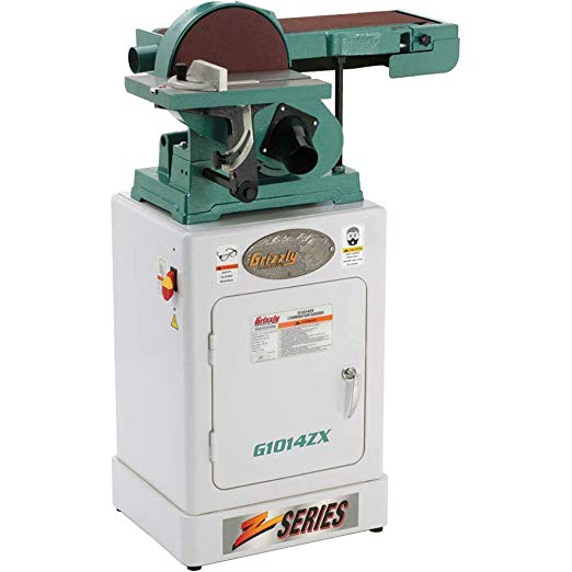 Grizzly G1014ZX Combination Sander with Cabinet Stand