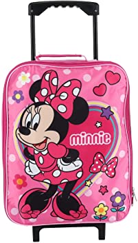 Junior Minnie Mouse 15" Collapsible Wheeled Pilot Case - Rolling Luggage
