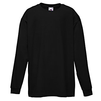 Fruit of the Loom Kids Long Sleeve Value Crew Neck T Shirt