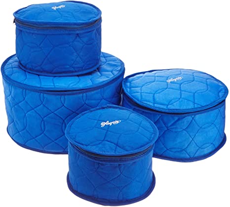 Hagerty Plate Saver China Storage, Set of 4, Blue