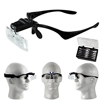 SE MH1051LC Illuminated Interchangeable Magnification Head Magnifier