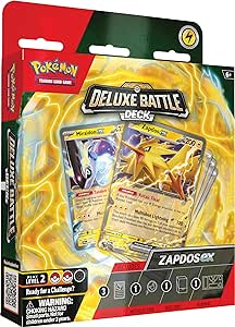 Pokémon TCG: Zapdos ex Deluxe Battle Deck (Ready-to-Play 60-Card Deck & Accessories)