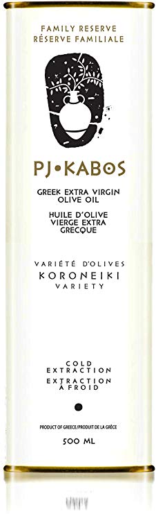 2018 Gold Medal Winner PJ KABOS 500ml Greek Extra Virgin Olive Oil | 100% Olive Oil Born in Ancient Olympia Vicinity | from Greece | KORONEIKI Variety |
