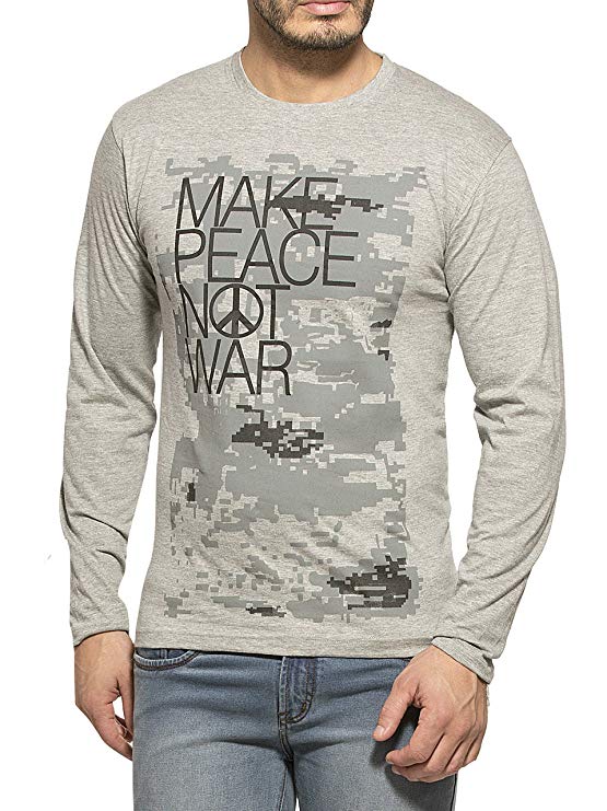 Alan Jones Clothing Men's Cotton T-Shirt (Stc-Peace-P)