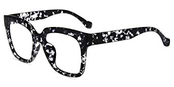 Firmoo Anti-Blue Light Glasses, Oversize Computer Eyewear, Women Square Eyeglass Frame