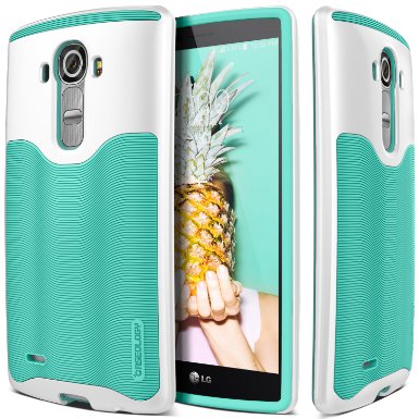 LG G4 Case Caseology Wavelength Series Textured Pattern Grip Cover Turquoise Mint Shock Proof for G4 - Turquoise Mint