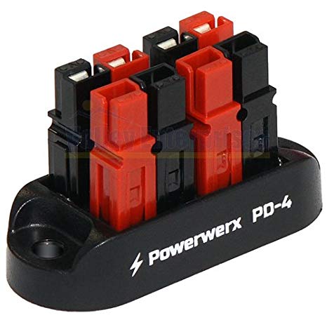 4 Position Power Distribution Block for 15/30/45A Anderson Powerpole Connectors PD-4