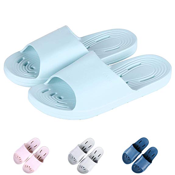 Giway Womens Bathroom Shower Sandal Quick Dry EVA Bath Slippers House Shoes