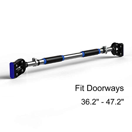 FEIERDUN Pull Up Bar Upper Body Workout Bar- Chin up Bar Home Workouts Fit Doorways 36.2" - 47.2" & 440 lbs