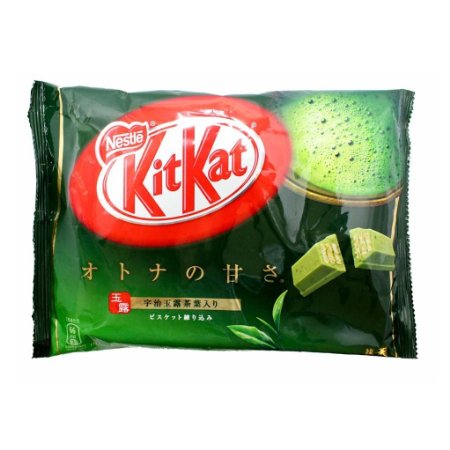 Japanese Kit Kat Matcha Green Tea Flavor | Sweetness for Adults, mini 12 pcs (Japan Import)
