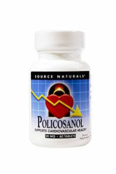SOURCE NATURALS Policosanol 20 Mg Tablet, 60 Count