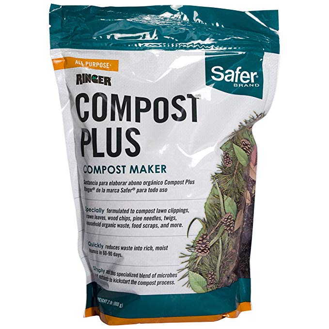 Safer 3050-6 Ringer Plus-Compost Starter Kit Brand, 2 lb, White