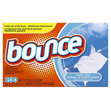Bounce Fabric Softener Dryer Sheets, Fresh Linen, 200 Count - Packaging May Vary
