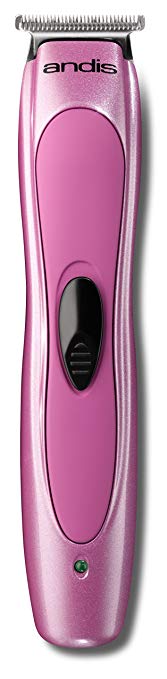 Andis Artistic Cordless Grooming Trimmer with T-Blade - Professional Animal/Dog Grooming, Pink (25185)