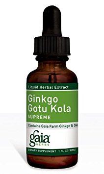 Gaia Herbs - Ginkgo Gotu Kola Supreme - 1 Ounce