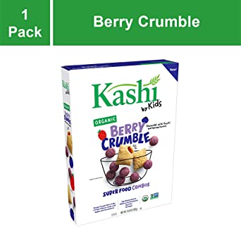 Kashi by Kids Berry Crumble Cereal, Organic, Vegan, 10.8 Oz Box