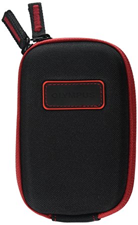 Olympus CSCH-107 BLK Hard Case for TG-1, TG-2, TG-3, and TG-4  Camera (Black with Red Trim)
