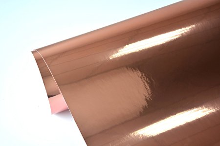 TECKWRAP Chrome Mirror Rose Gold Vinyl Wrap Car Sticker Adhesive with Air Release 11.5"x55"