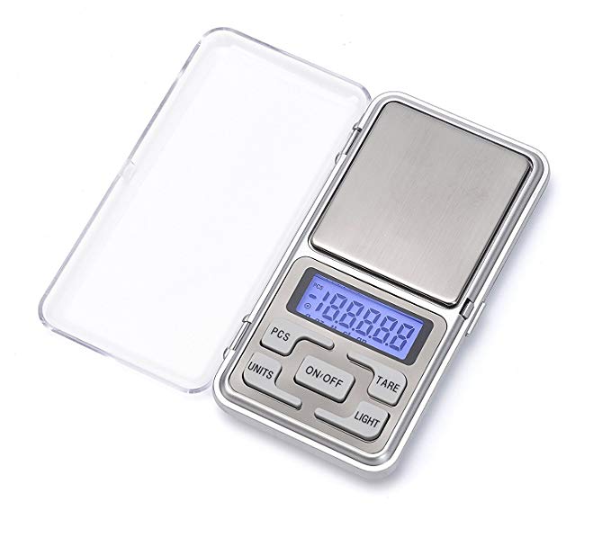 Digital Scale, LED Backlight Display,0.01-500g Mini Digital Pocket Scale for Kitchen Jewellery, Drug, Tea,Yeast,Coffee and others