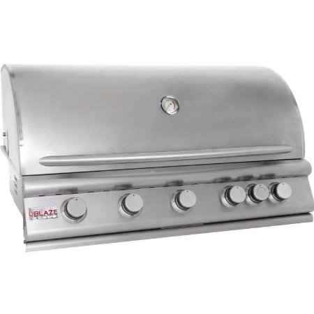 40" 5-Burner Built-In Gas Grill with Rear Infrared Burner Gas Type: Natural
