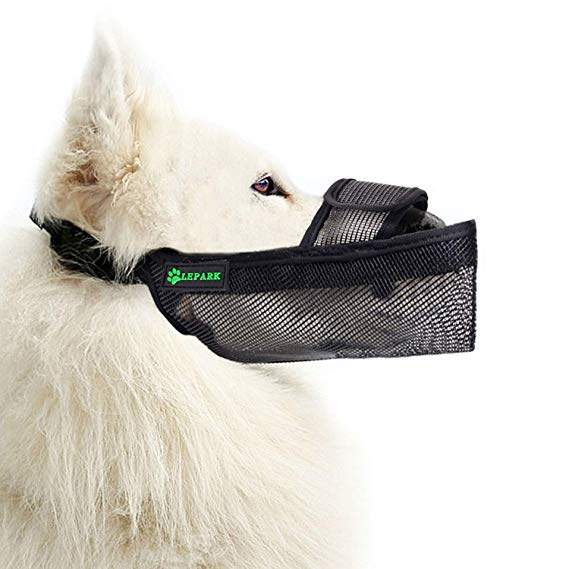 Dog Muzzle Mesh Mask with Velcro for Small, Medium and Large Dogs, Breathable and Adjustable, Anti-Barking, Biting.