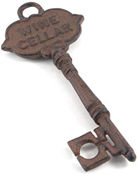 HomeOffice Antique Style Decorative Wine Cellar Key  Skeleton Key,Brown