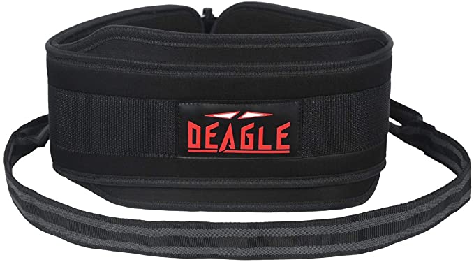 Deagle Fitness Weightlifting dip Belt for dip Stand Attachment Pull up Gym Bodybuilding Chin ups Weight Lifting Home Gym Black Men & Women