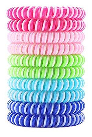Liquid Pet [New 2019] 2X Strength Mosquito Repellent Bracelets, Citronella Bug Bands, use While Camping, Hiking, Outdoors, BBQs; Easy to use - one Size fits All (10 Pack)