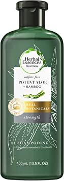 Herbal Essences bio: renew Potent Aloe   Bamboo Sulfate Free Shampoo Strength, 400 Milliliters