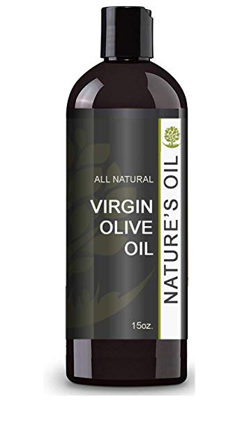 Extra Virgin Olive Oil 15oz - 100% Pure Carrier For Massage, Diluting Essential Oils, Aromatherapy, Hair & Skin Care Benefits, Moisturizer & Softener - by Nature's Oil.