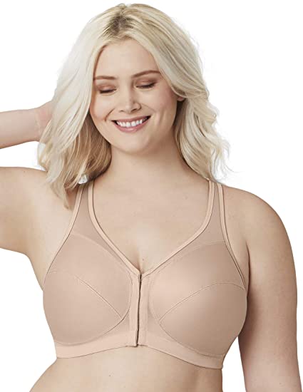 Glamorise Women's MagicLift Front Close Posture Back Support Bra #1265